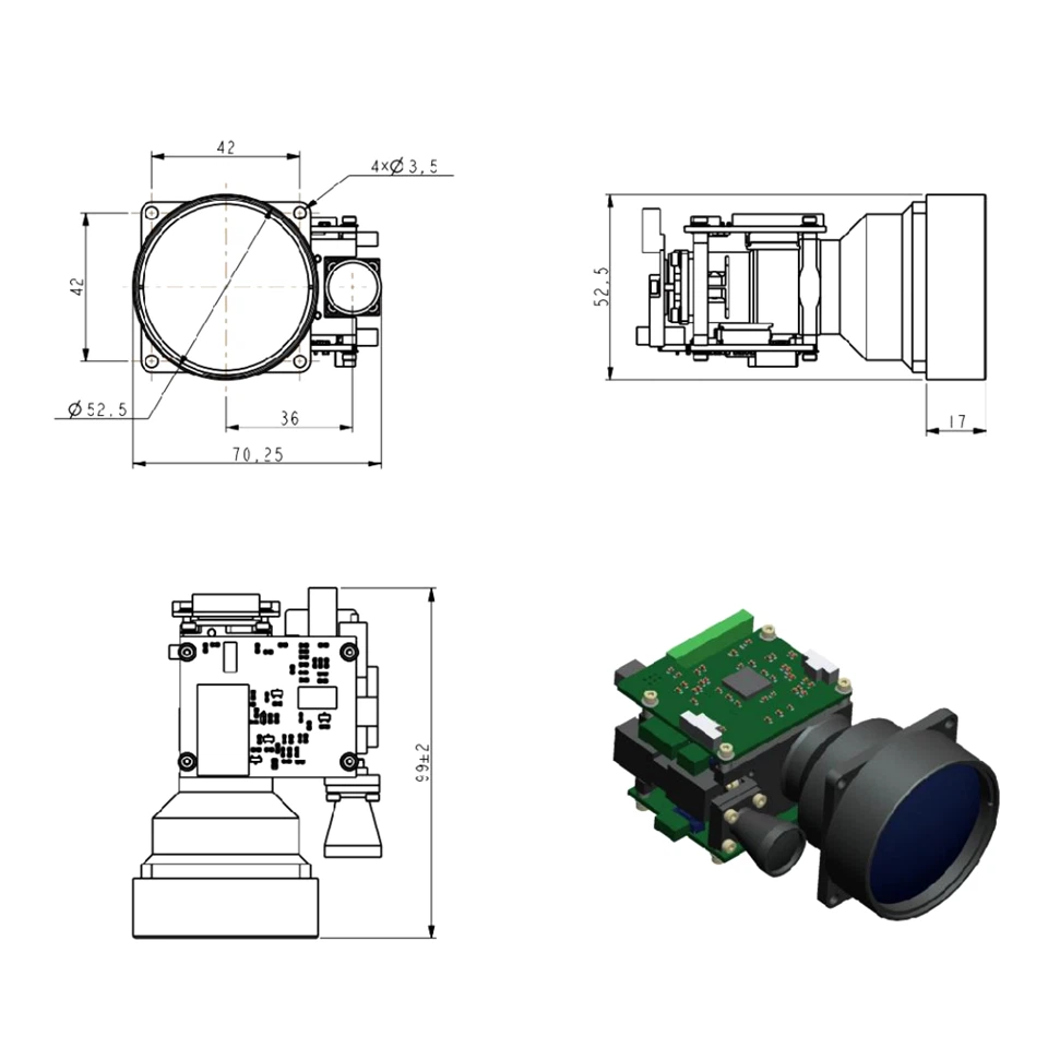 12Km Long Distance Eye Safety Laser Rangefinder
