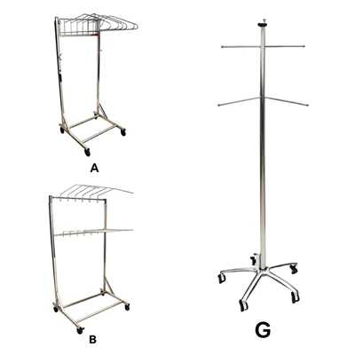 Plon Abliye Hanger Seri|Etajè Depo Mobil Pou Tabliye Pwoteksyon Radyasyon ak PPE X-ray