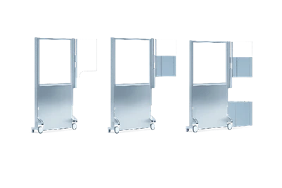 Translusid plon radyasyon ekran A/B/C|Mobil X-Ray Pwoteksyon Shield